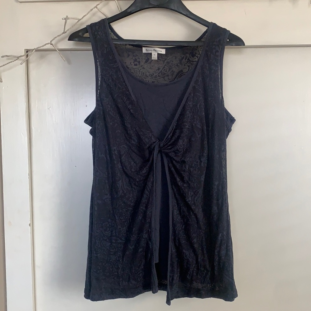 Navy Blue Susan Bristol Top